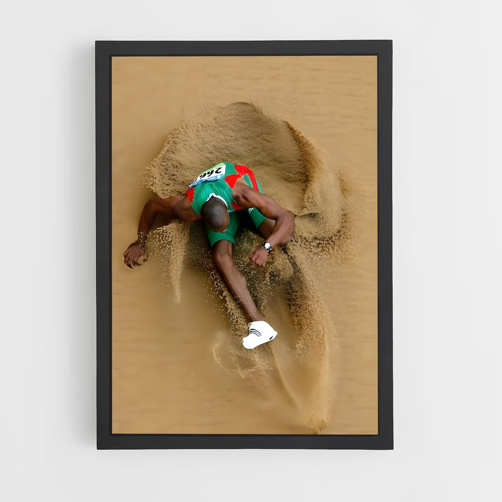 Poster Saut de Plage – affiche Athlétisme (vue 2)